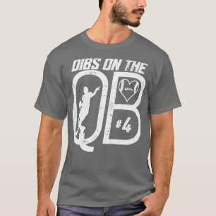 CAMISETA DIBS NO QUARTERBACK 4 LOVE FOTBALL NÚMERO 4 Q