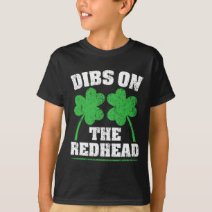 Camiseta Dibs No Ruivo Dia de São Patrício Irlandês Diverti