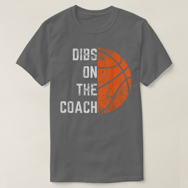 Camiseta Dibs no treinador de basquete (Frente do Design)
