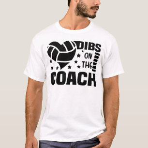 Camiseta Dibs No Treinador De Voleibol, Dibs No Treinador