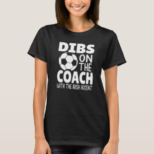 Camiseta Dibs No Treinador Dizendo Futebol Da Família Mãe