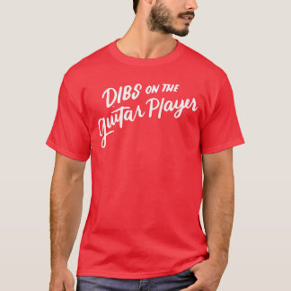 Camiseta Dibs on the Guitar Player Funny Band Wife Gifts Wo