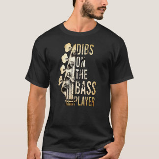 Camiseta Dibs Sobre O Músico De Violão Da Bass 1