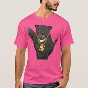 Camiseta Dica do Urso Selvagem do Teto Gráfico do Hipster d