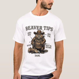 Camiseta Dicas de Castor de Cowboy Engraçado Velho Oeste Vi