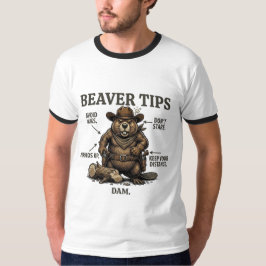 Camiseta Dicas de Castor de Cowboy Engraçado Velho Oeste Vi