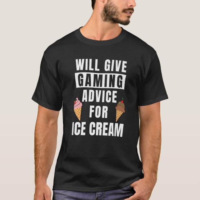 Camiseta Dicas de Gamer Para Console de Jogo de Vídeo de So (Frente)