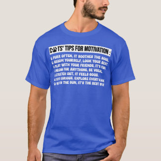Camiseta Dicas de gatos para motivação gatos engraçados diz