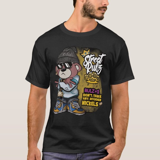 Camiseta Dicas do Urso Street Rulz (Frente)