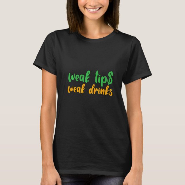 Camiseta Dicas fracas Bebidas fracas (Frente)