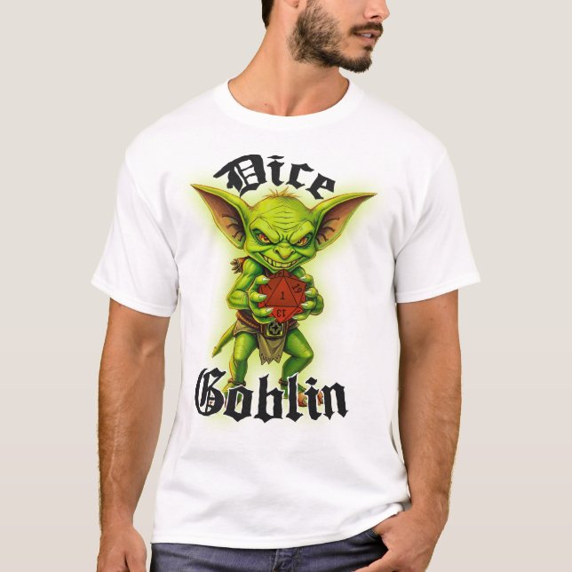 Camiseta Dice Goblin D&D T-Shirt (Frente)