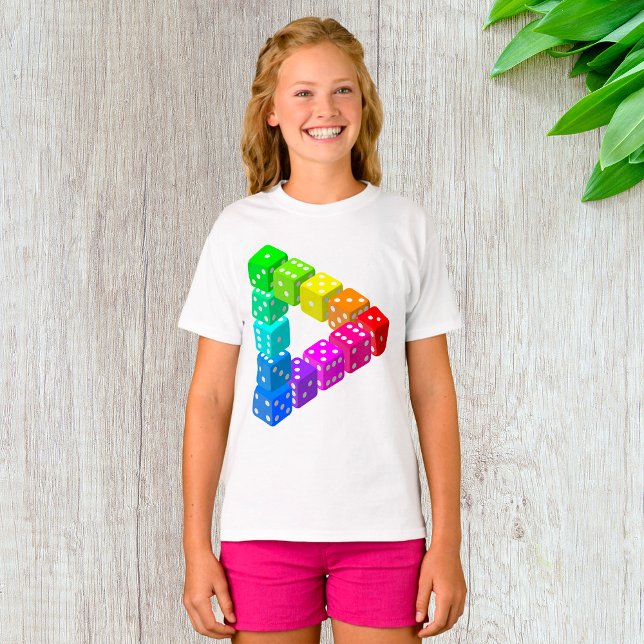 Camiseta Dice Triangle Girls T Shirt (Criador carregado)