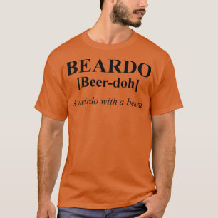 Camiseta Dicionário Beardo Palavra Legal Homens Estranhos M