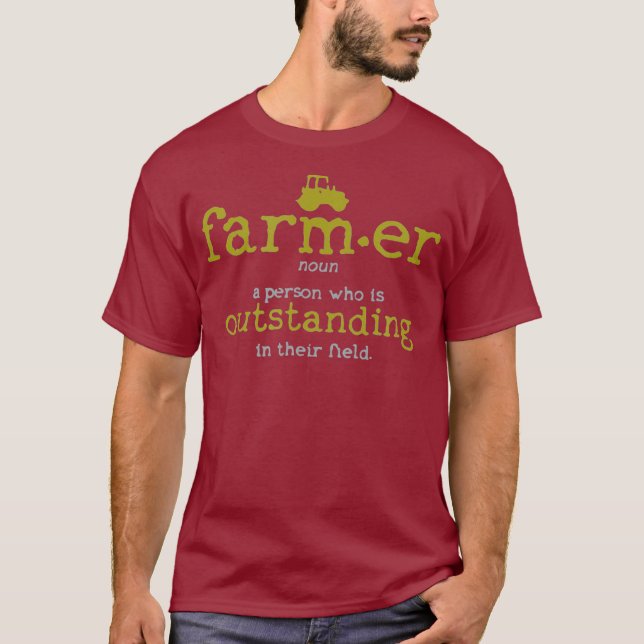 Camiseta Dicionário de Definição do Agricultor Mens - Fazen (Frente)