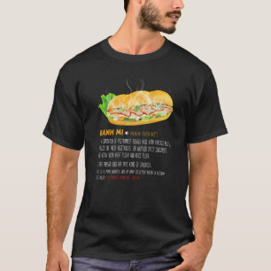Camiseta Dicionário de definições Banh Mi Sanduíche de car