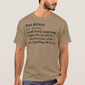 Camiseta Dicionário de driver de barramento preto