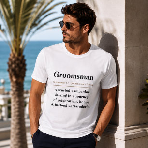 Camiseta Dicionário Definição de Padrinho Festa de Casament