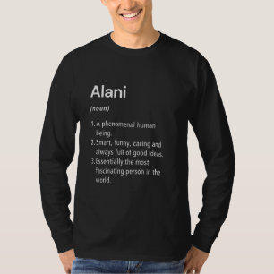 Camiseta Dicionário Engraçado de Definição de Nome Alani