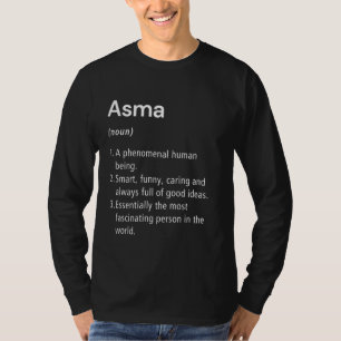 Camiseta Dicionário Funny de Definição de Nome de Asma