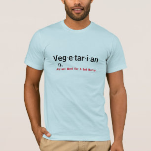Camiseta dicionário vegetariano significa humor de palavra