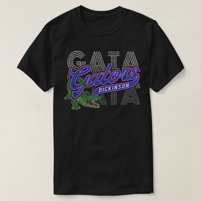 Camiseta Dickinson Gators GATA Espírito Gráfico (Frente do Design)