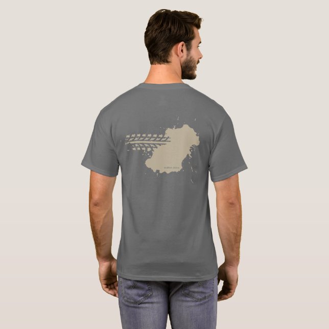 Camiseta Diction do sul: T-shirt Estragado-acima (Parte Traseira Completa)