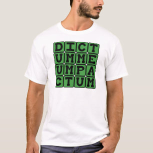 Camiseta Dictum Meum Pactum, Minha Palavra é Vínculo