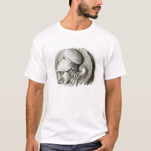 Camiseta Didrachma de Heracles: Athena de descrição anver