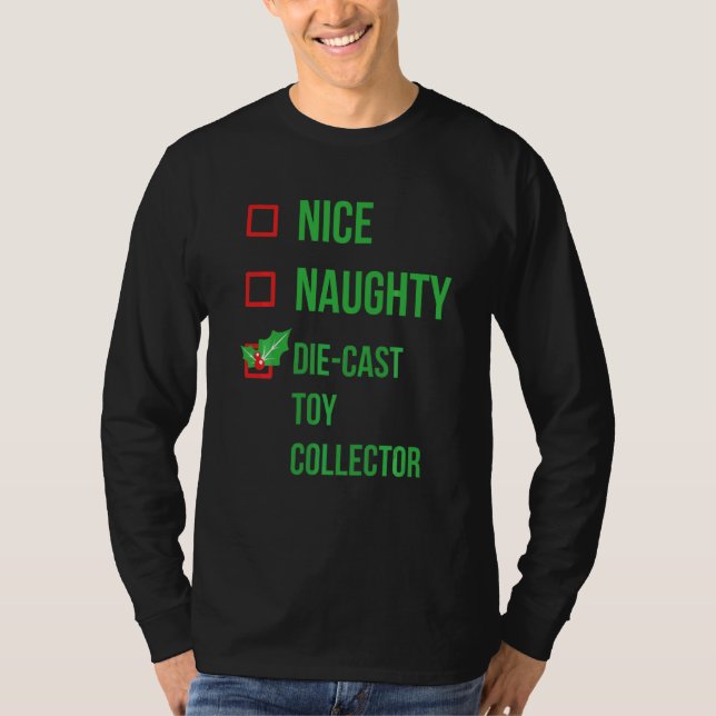 Camiseta Die Cast Toy Collector Funny Pajama Christmas (Frente)