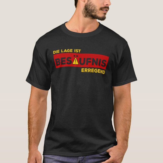 Camiseta Die Lage ist Besäufnis erregend Funny Beer Lover (Frente)