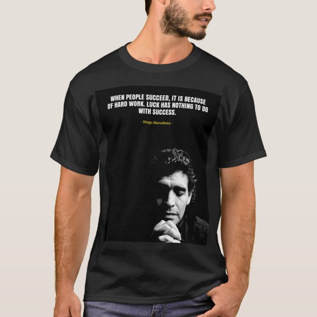 Camiseta Diego Maradona quotes T-Shirt (Frente)