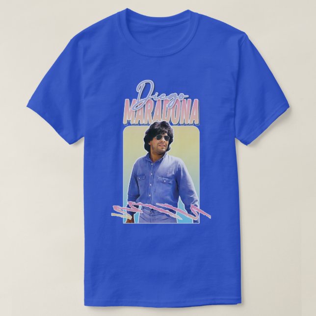 Camiseta Diego Maradona Retro 90s Estética 1 (Frente do Design)