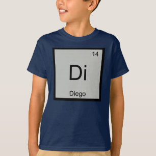 Camiseta Diego Name Chemistry Elemento Periódico