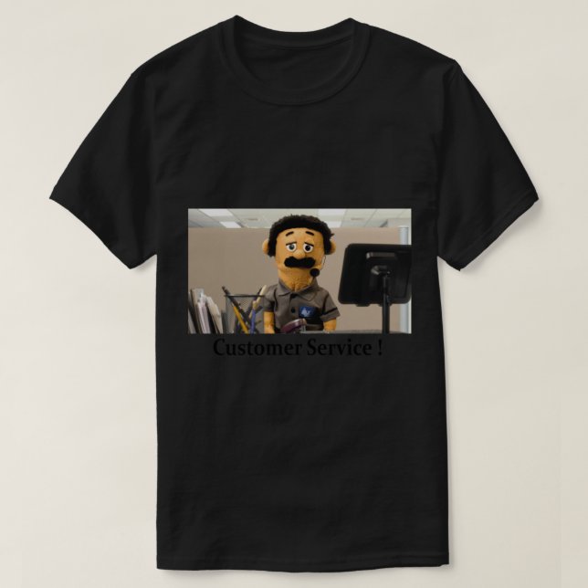 Camiseta Diego Puppet, Serviço de atendimento ao cliente! C (Frente do Design)