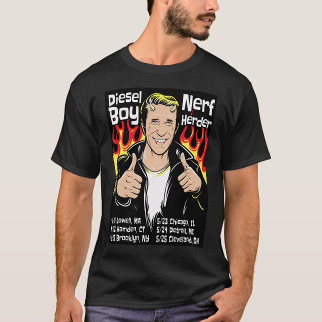 Camiseta Diesel Boy & Nerf Herder - Turnê Punk 2025 (Frente)