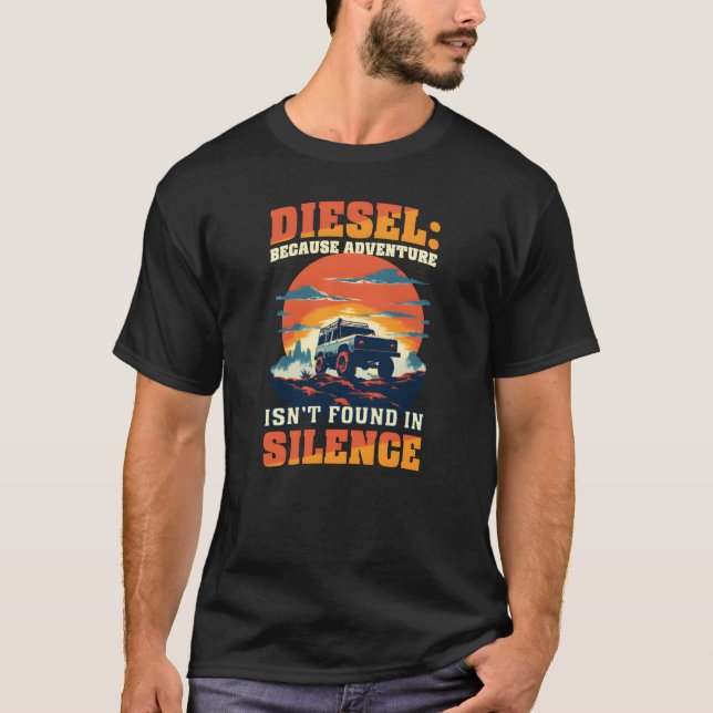 Camiseta Diesel Car Lover Adventure Isnt Found in Silence g (Frente)