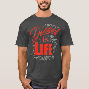 Camiseta Diesel é Life Turbo Diesels Caminhões Rolam Carv