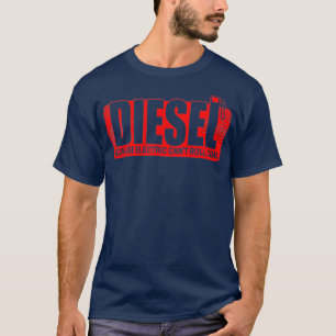 Camiseta Diesel Porque Caminhão De Carvão Com Carro Elét