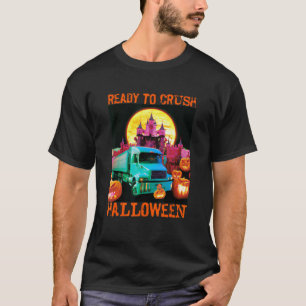 Camiseta Diesel Trucker Semi Trailer Driver Halloween