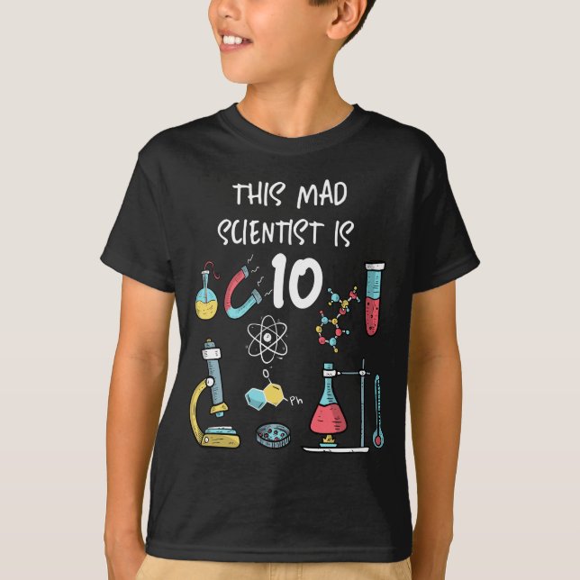 Camiseta Dieser verrückte Wissenschaftler ist 10 (Frente)