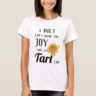 Camiseta Diet vs Treacle Tart Funny Quirky Cake Baking Pun