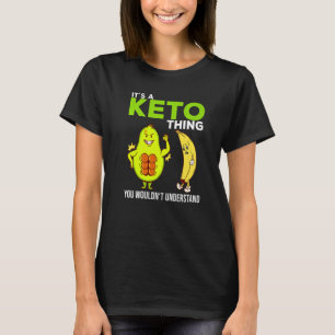 Camiseta Dieta cetogénica dizendo carboidrato É uma coisa i