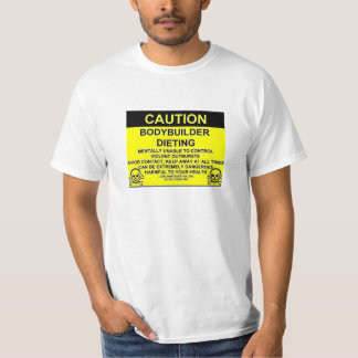 Camiseta dieta do bodybuilder