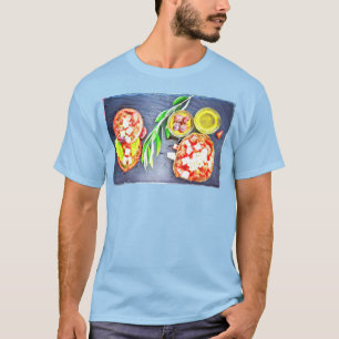 Camiseta "Dieta Grega e Mediterrânica" Foto Grata. Compre a