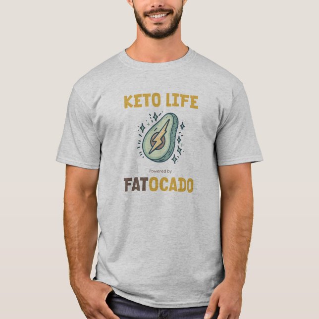 Camiseta dieta Keto Life Avocado (Frente)