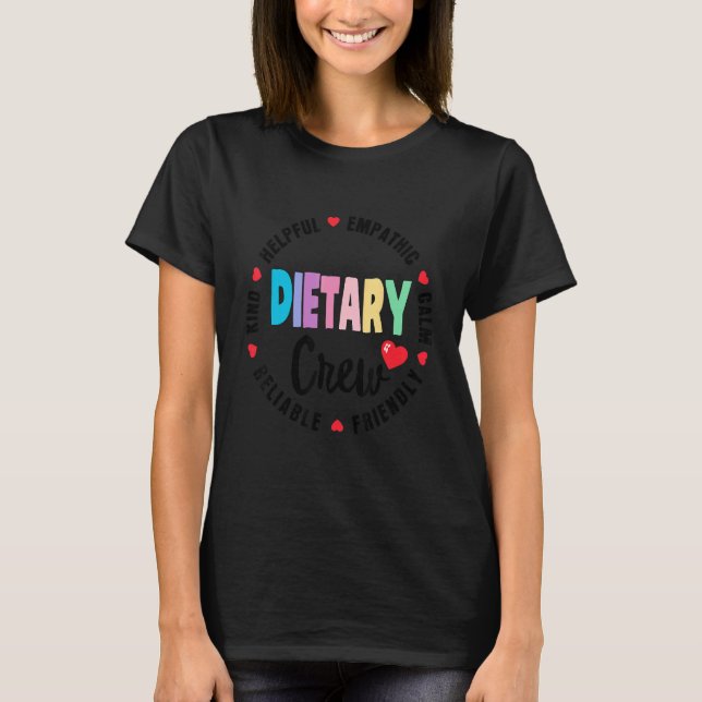 Camiseta Dietary Crew Appreciation Week healthcare Dietitia (Frente)