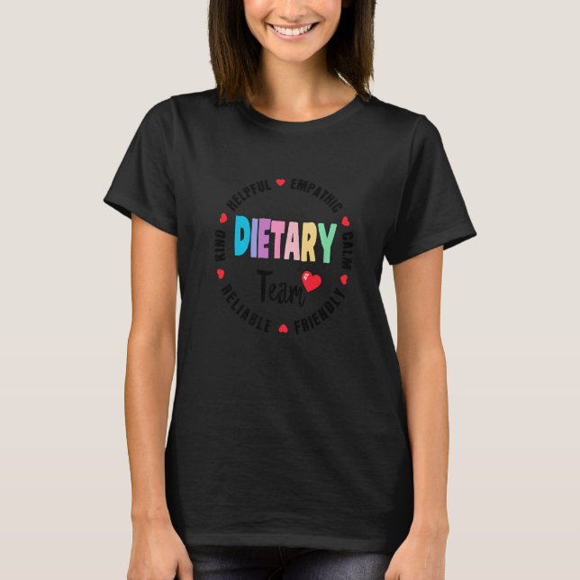Camiseta Dietary Team Appreciation Week healthcare Dietitia (Frente)