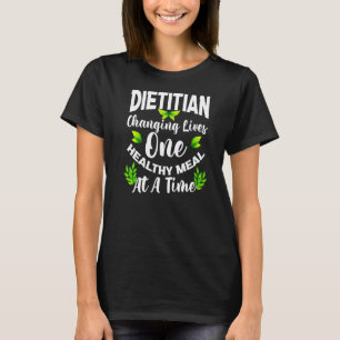 Camiseta Dieticiano Em Mudança Vive Uma Refeição Saudável P