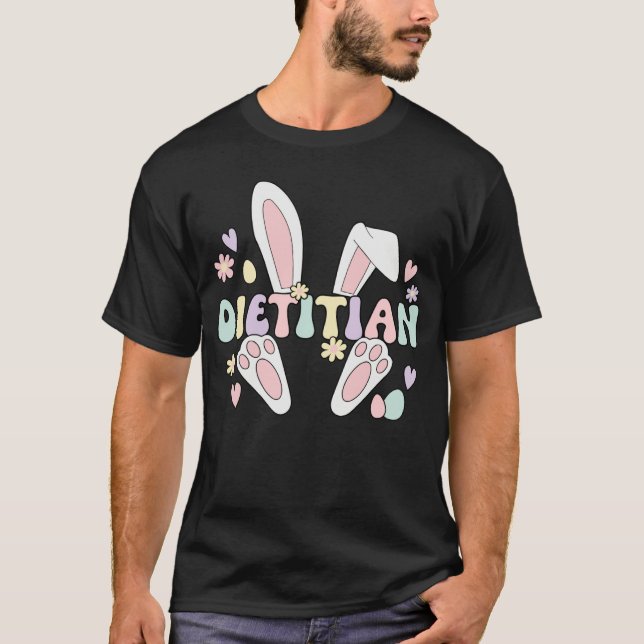 Camiseta Dietitian Easter Bunny Dietetics Easter Day (Frente)