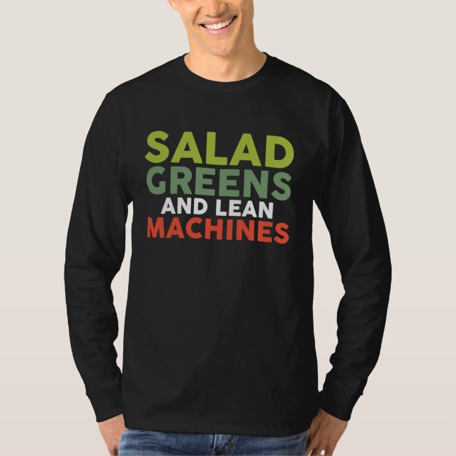 Camiseta Dietitian Nutritionist Salad Greens and Lean Machi (Frente)
